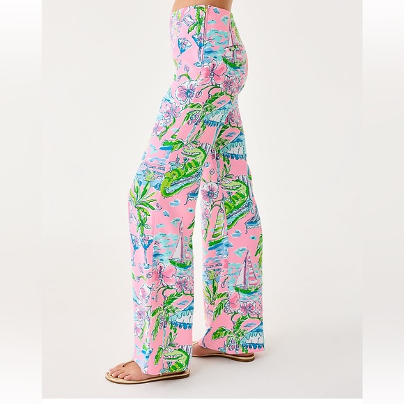 Lilly Pulitzer Polyanna High Rise Palazzo Pant - Picture 2 of 4